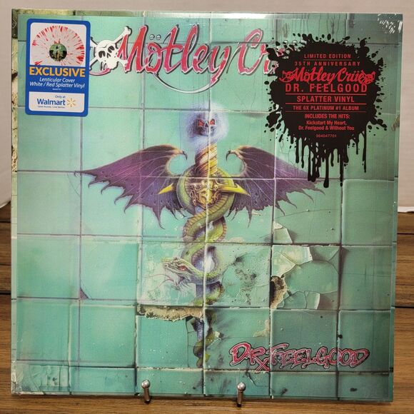 VINYL Motley Crue: Dr.Feelgood 35th An. Red White Splat LP Lenticular-NEW/SEALED - Picture 1 of 5
